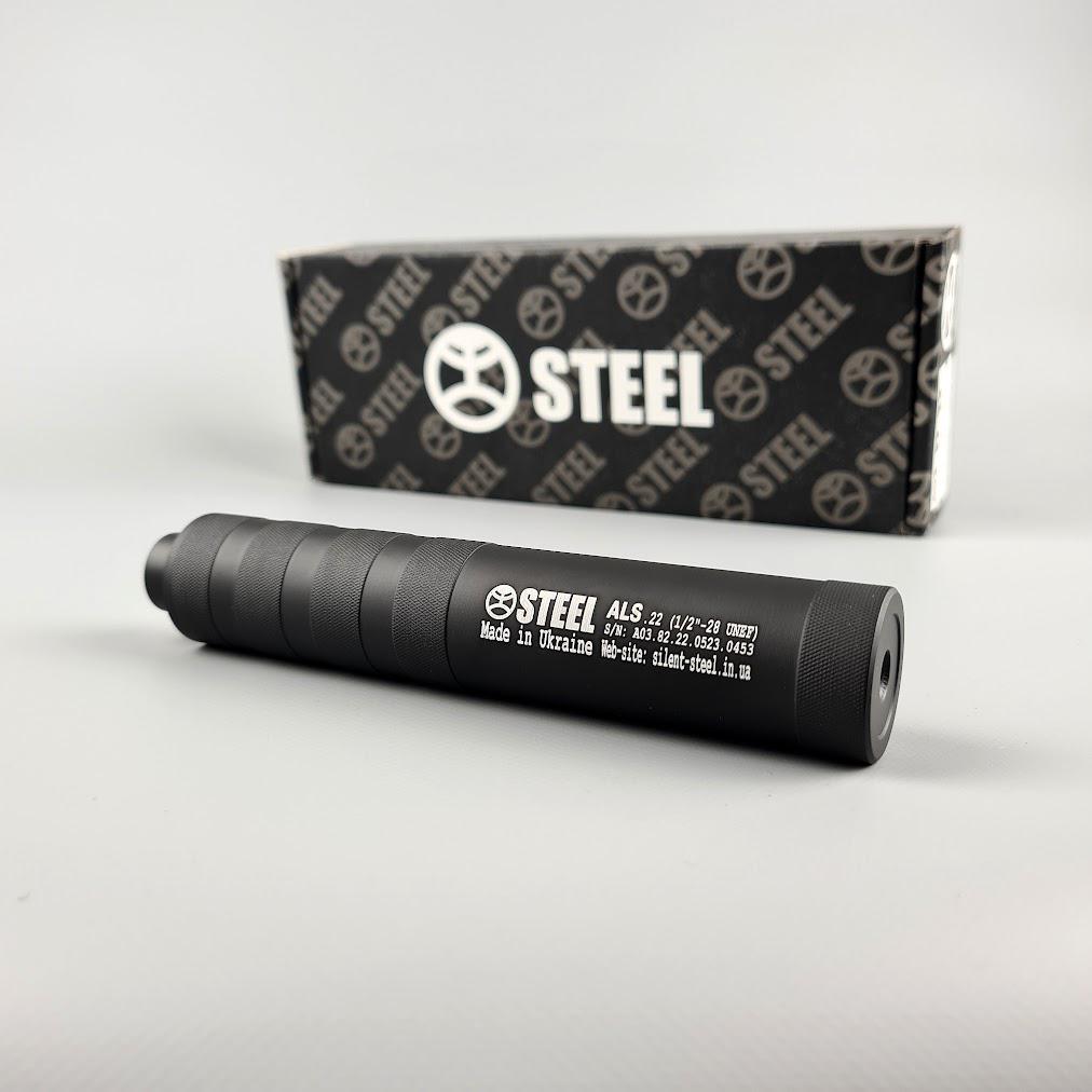 Глушитель Steel ALS .22 lr резьба 1/2x28 (26794514) - фото 6 Глушитель Steel ALS .22 lr резьба 1/2x28 (26794514) - фото 6