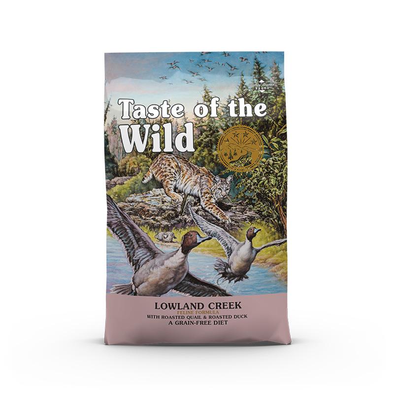 Корм сухой Taste of the Wild Lowland Creek Feline Formula с уткой и жареной перепелкой для кошек всех возрастов 6,6 кг (0074198614431) - фото 2