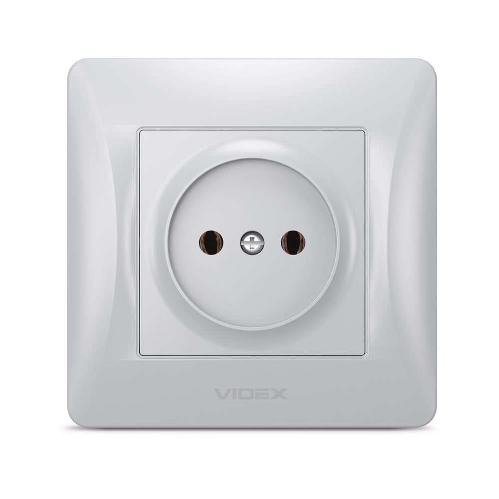 Розетка одинарная без заземления Videx Binera Серебряный шелк (00000013042) Розетка одинарная без заземления Videx Binera Серебряный шелк (00000013042)