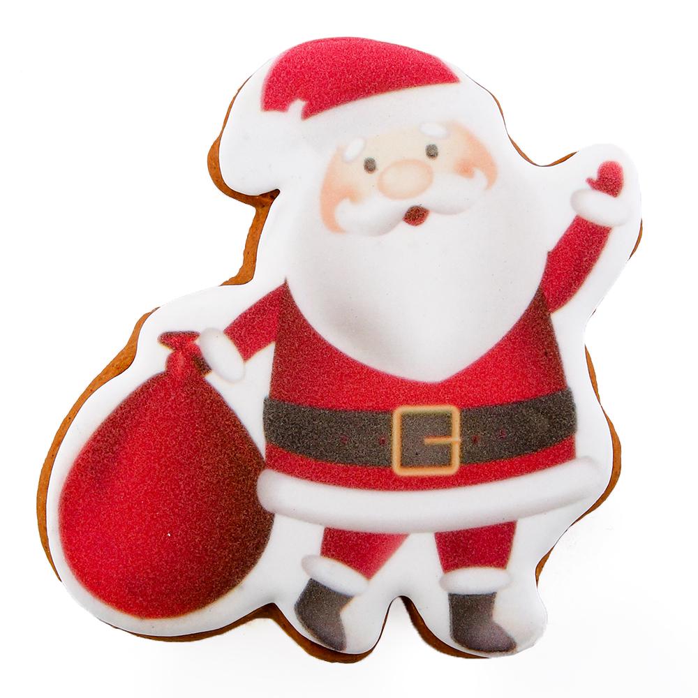 Пряник с принтом Крафт Печиво Санта-Клаус №2 45 г