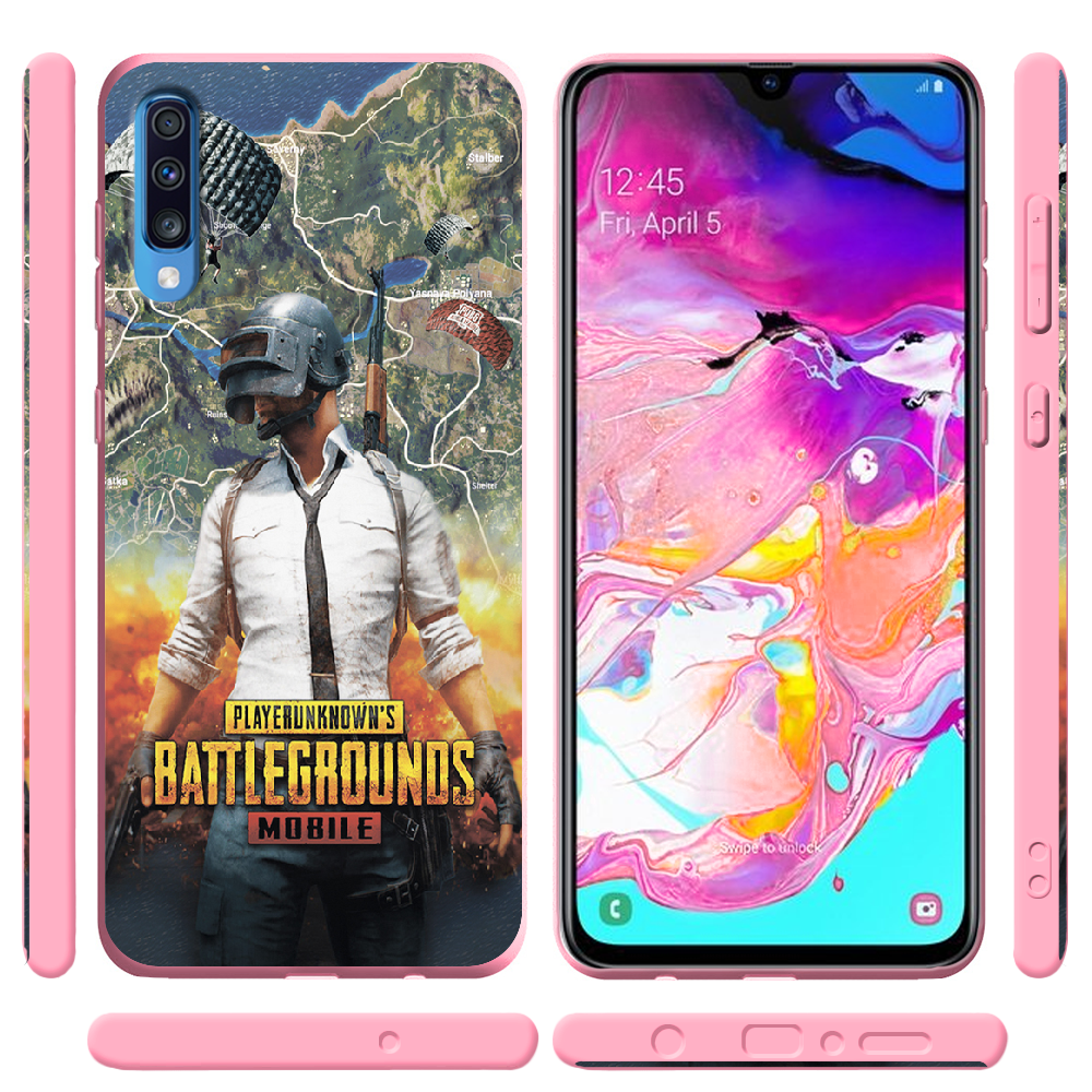 Чохол BoxFace Samsung A705 Galaxy A70 PUBG Mobile Рожевий силікон (36860-up2309-37422) - фото 2