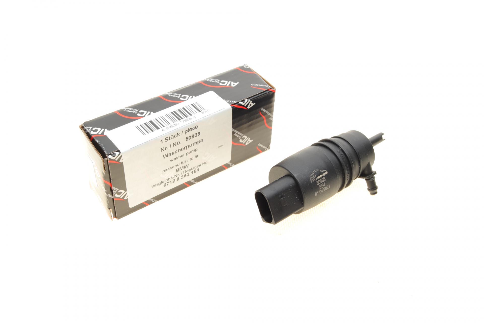 Насос омывателя стекла Aic моно BMW 3 E36/E46/E90/5 E39/E607 E38/E65/E66/E67 91-11 (50908)