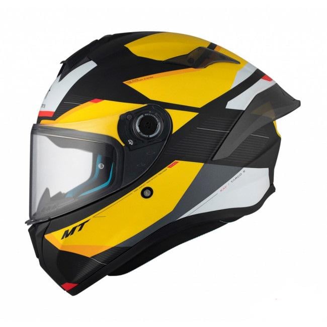 Мотошлем MT HELMETS Targo S KAY B3 L Black/Yellow/White (32193) - фото 2