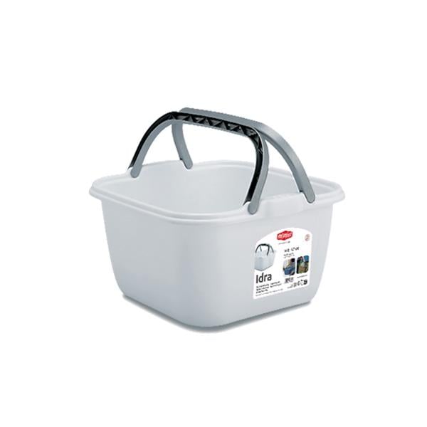 Корзина для белья с ручками Stefanplast IDRA 14 л 35х35х18 см Белый (PR129V/1)