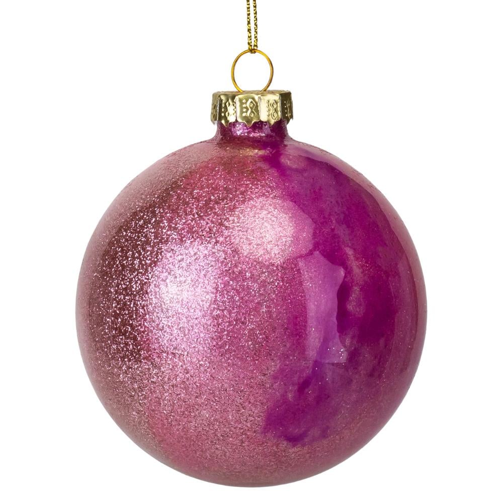 Елочный набор шаров Фуксия 8 см 6 шт. (6030-002)