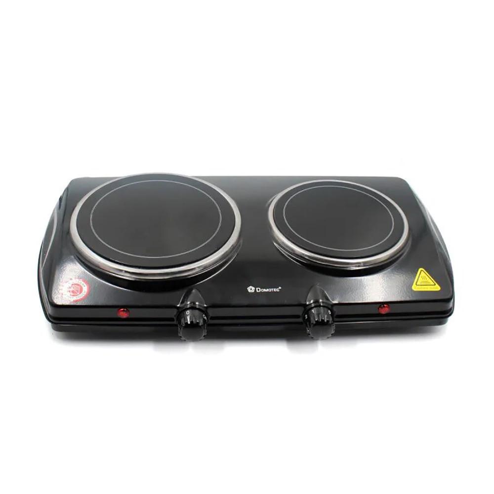 Керамическая инфракрасная электроплита Domotec 5852MS на две конфорки 900-1200 Вт