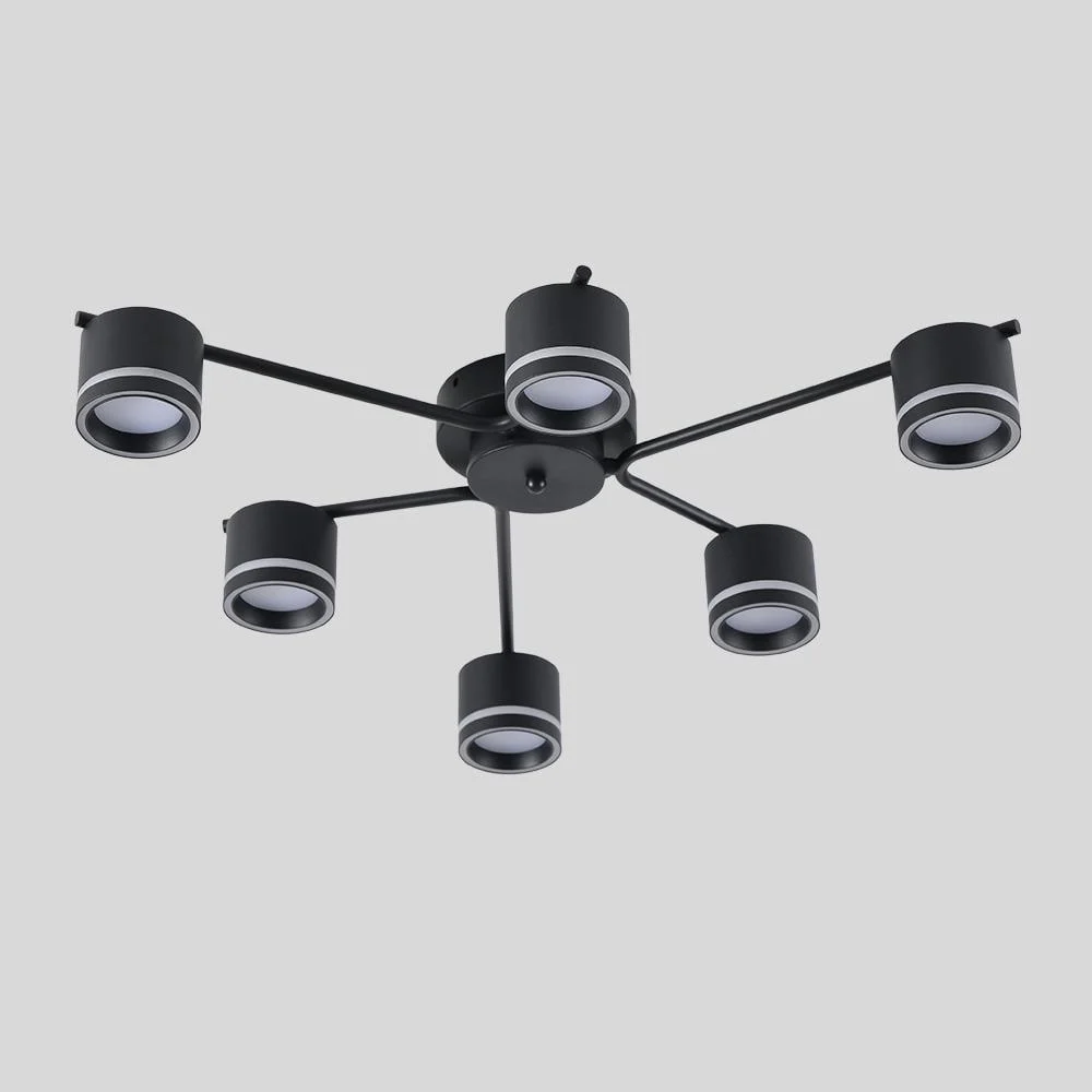 Люстра ESLLSE GELA 6R 750x130 мм на 6 ламп GX53 Черный (10519) - фото 4 Люстра ESLLSE GELA 6R 750x130 мм на 6 ламп GX53 Черный (10519) - фото 4