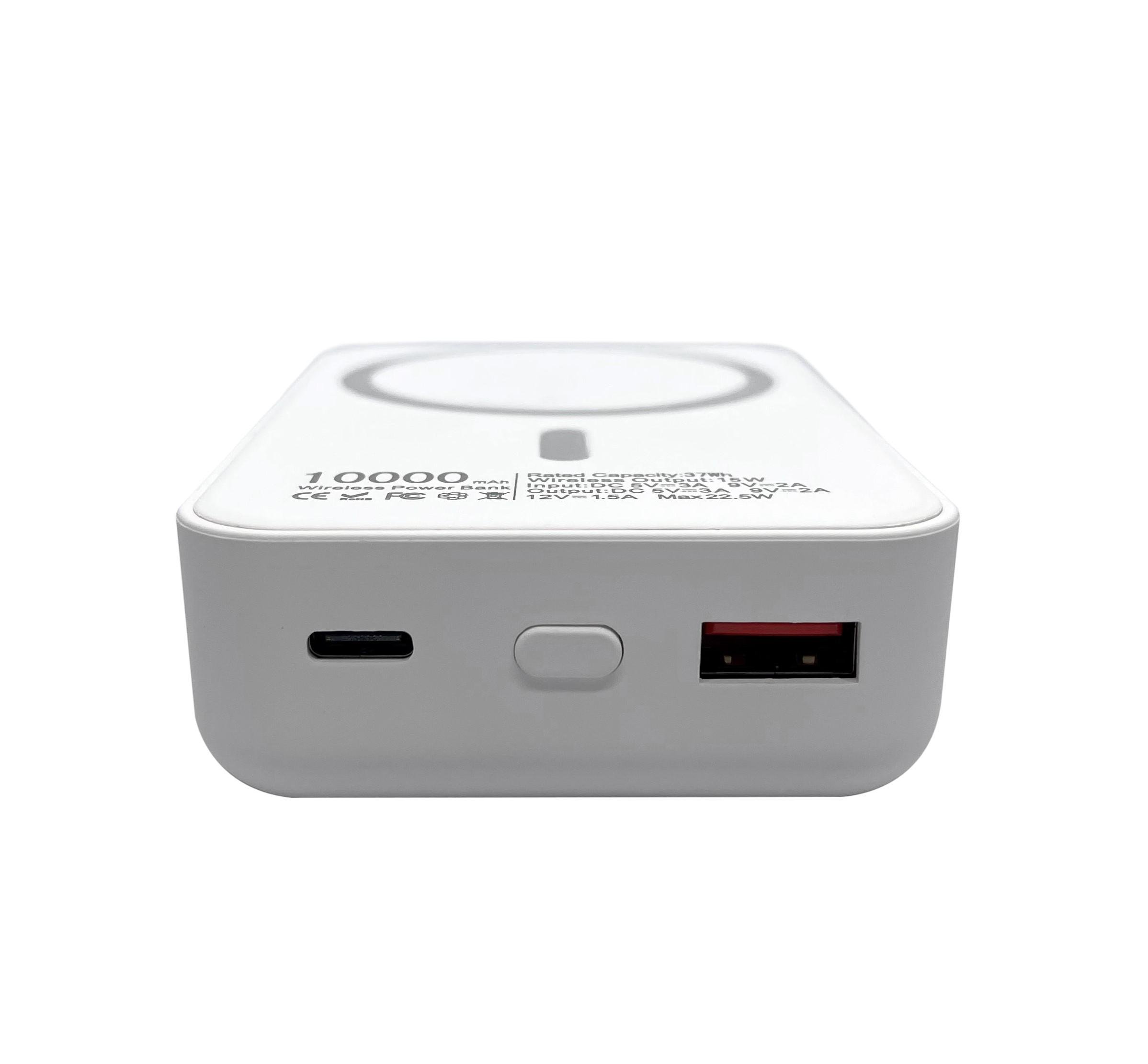 Повербанк XON PowerBank Magsafe з бездротовою зарядкою 15W 10000 mAh Білий (YC1W2 7768) - фото 4