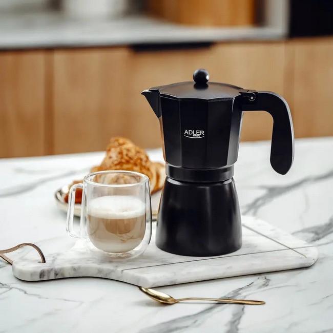 Кофеварка гейзерная Adler AD 4420 520 мл Black (iz15426) - фото 10 Кофеварка гейзерная Adler AD 4420 520 мл Black (iz15426) - фото 10
