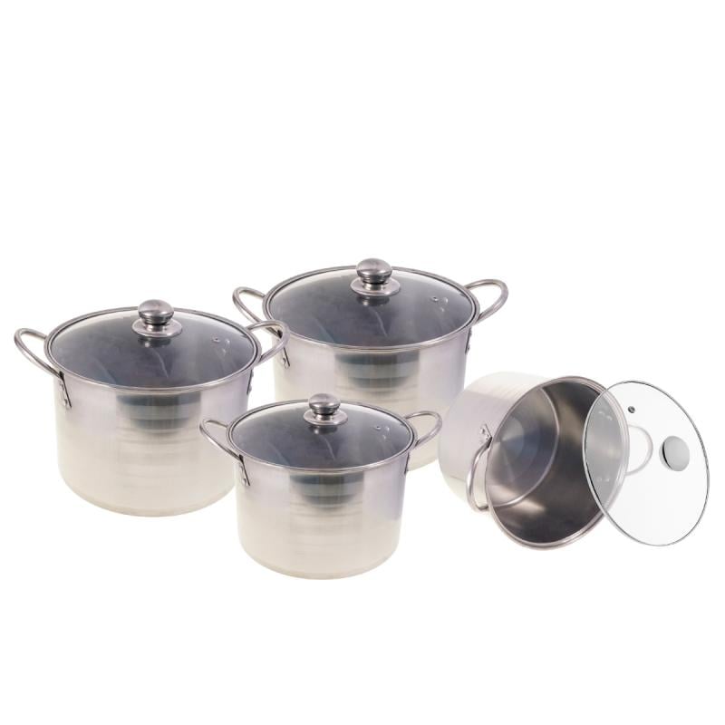 Набор кастрюль Wellamart с крышками 8 пр. (5740) Набор кастрюль Wellamart с крышками 8 пр. (5740)