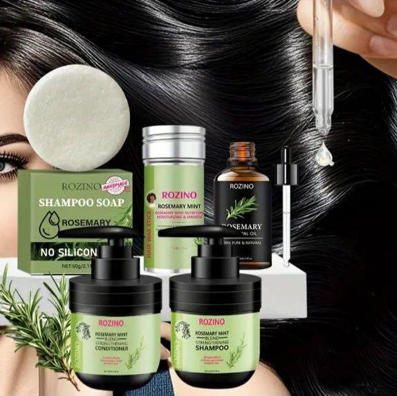 Набір для догляду за волоссям ROZINO з розмарином і м'ятою - фото 2 Набір для догляду за волоссям ROZINO з розмарином і м'ятою - фото 2