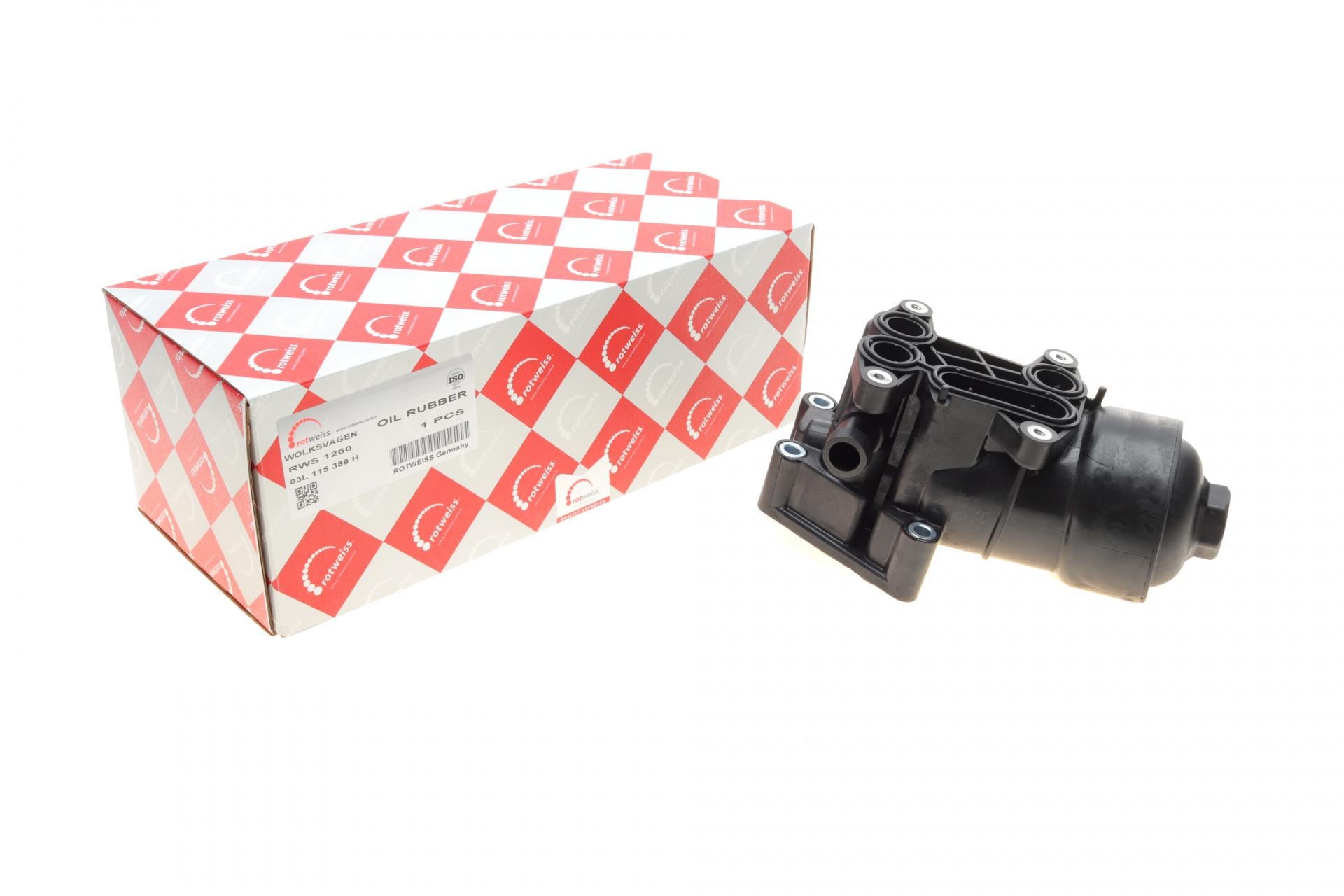 Корпус масляного фільтра ROTWEISS VW 1,6TDI/1,9TDI/2,0TDI 09- (03L115398H- (RWS1260)