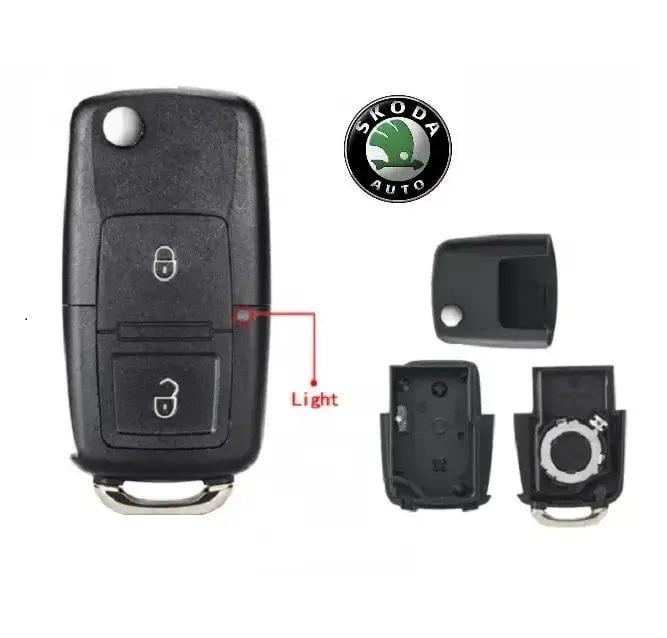 Корпус выкидного автоключа для Skoda MS01 - фото 2 Корпус выкидного автоключа для Skoda MS01 - фото 2