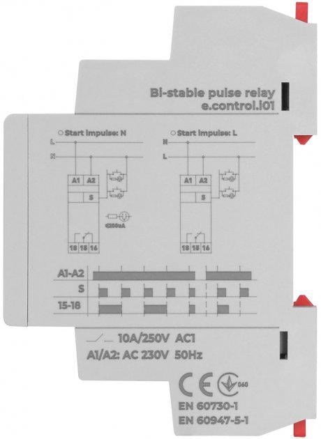 Реле імпульсне E.NEXT 10 A 230 V (i0310015) - фото 2
