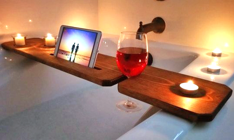 Столик-полка для ванной из дерева Хасеко Савоярди (СДВ-000615)