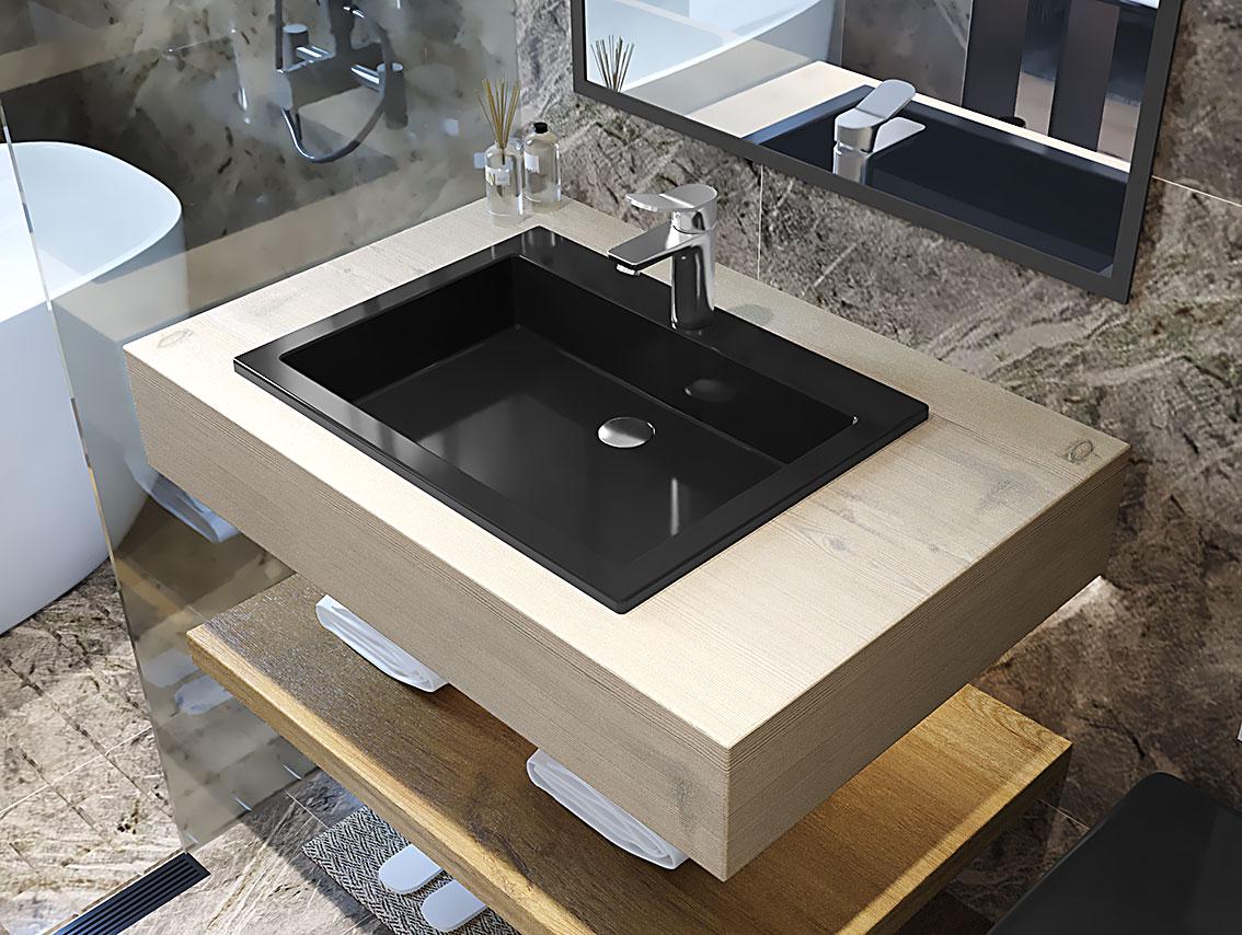 Умивальник накладний Luxor Revolt 60 Black (33555645)