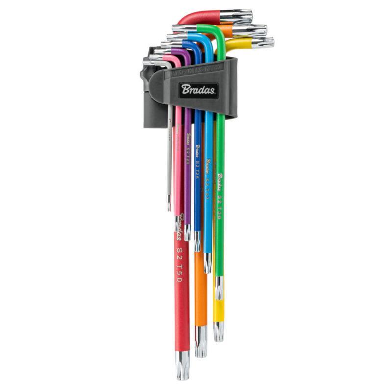 Набор ключей Bradas TORX TX 10-50 9 шт. удлиненные (DIY-HKT42-EL/B) Набор ключей Bradas TORX TX 10-50 9 шт. удлиненные (DIY-HKT42-EL/B)