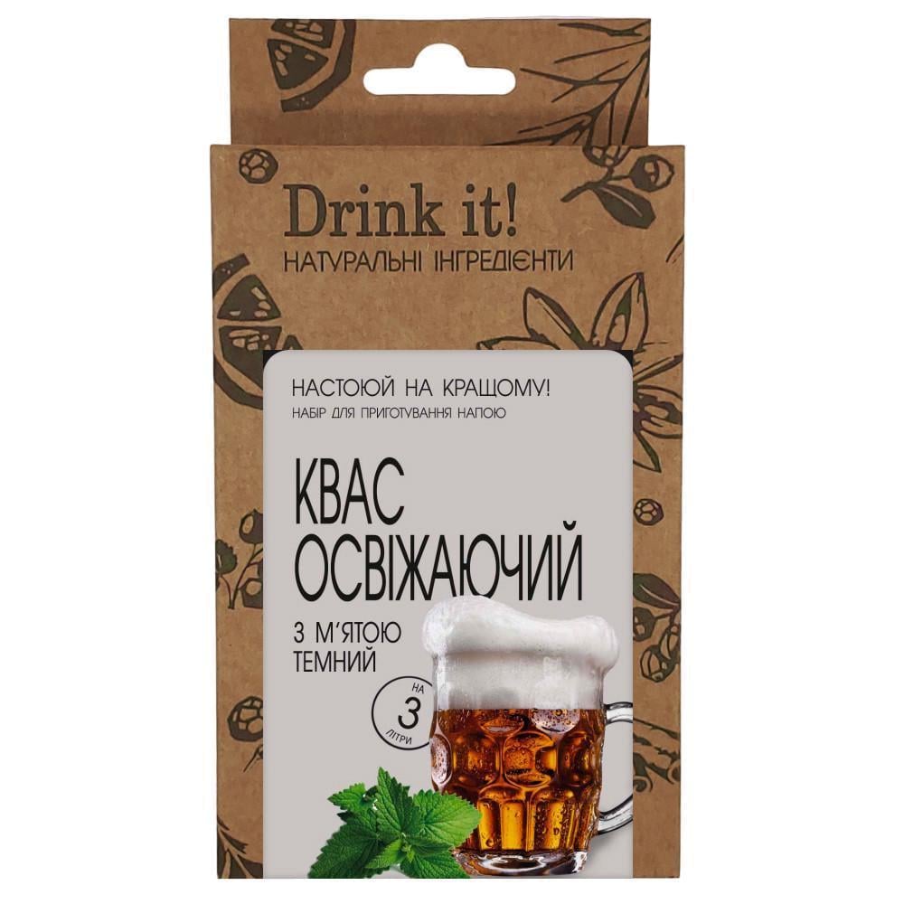 Набор для настаивания Drink it Квас освежающий с мятой темный (16699)