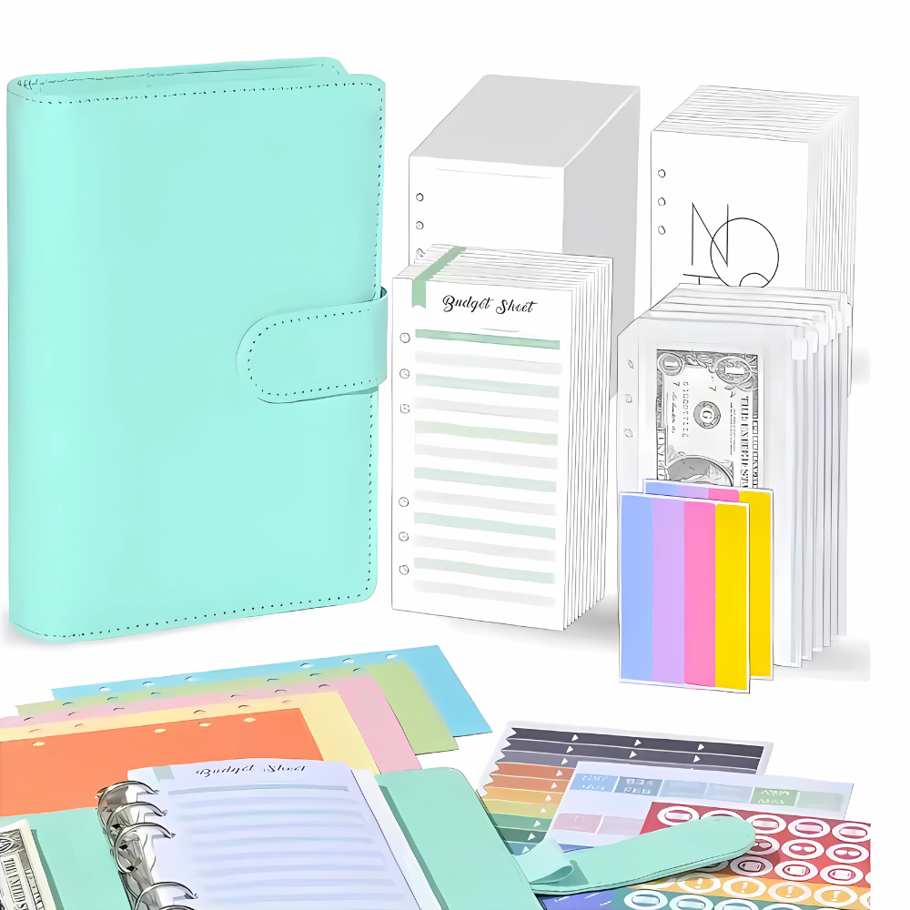 Блокнот-планер для грошей бюджету та зберігання фінансів/для ведення обліку доходу формат А6 Бірюзовий - фото 3 Блокнот-планер для грошей бюджету та зберігання фінансів/для ведення обліку доходу формат А6 Бірюзовий - фото 3