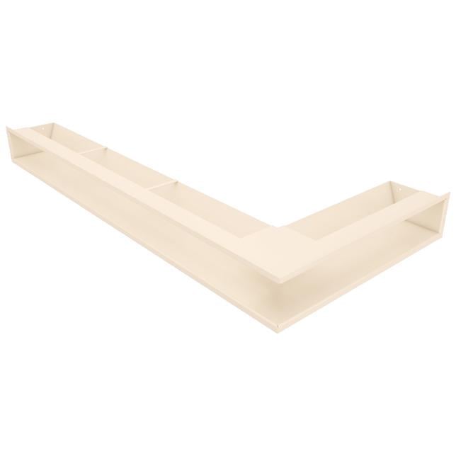 Вентиляционная решетка для камина Saven Loft Angle угловая левая 95х450х950 мм Кремовый (LOFT/NL/9,5/45/95/С)