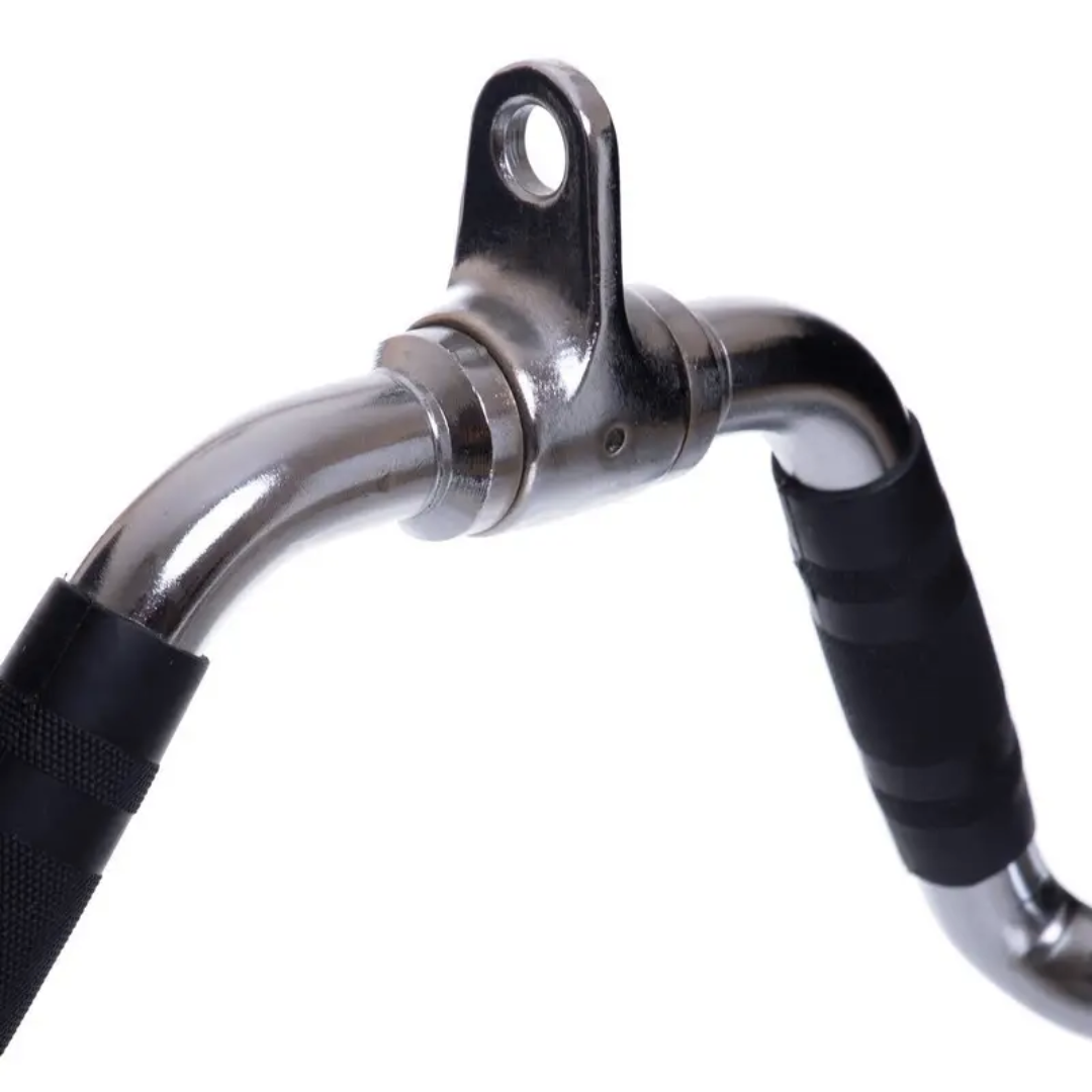 Ручка для тяги York Fitness многофункциональная с резиновыми рукоятками Хром (3759) - фото 6 Ручка для тяги York Fitness многофункциональная с резиновыми рукоятками Хром (3759) - фото 6