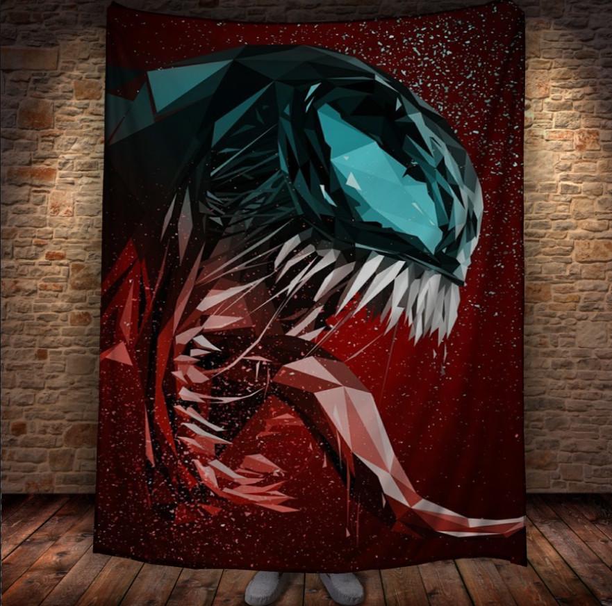 Плед із 3D принтом Веном/Venom 150х200 см (epi_1718) Плед із 3D принтом Веном/Venom 150х200 см (epi_1718)