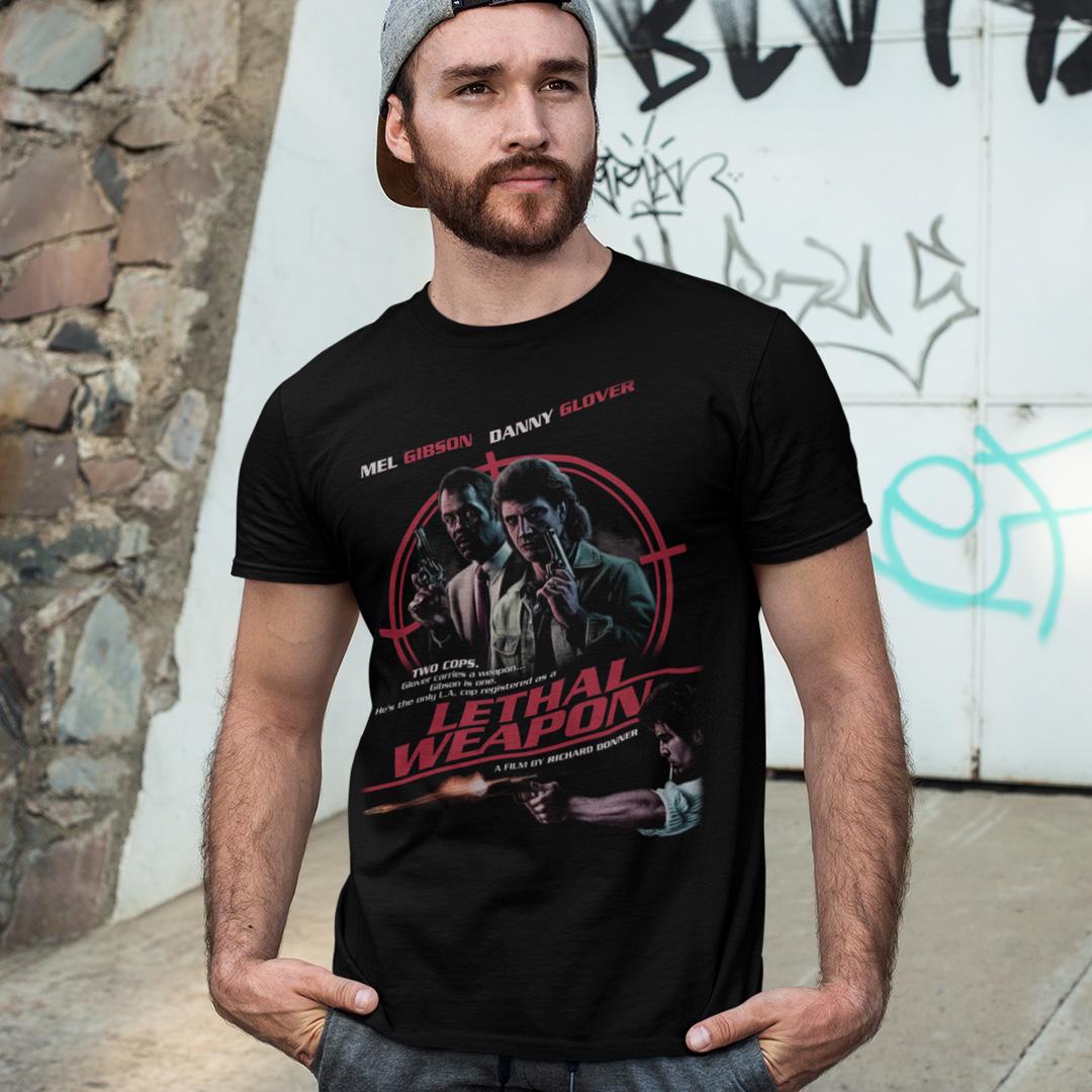 Футболка унісекс Lethal Weapon Mel Gibson XL Чорний (0000012094)