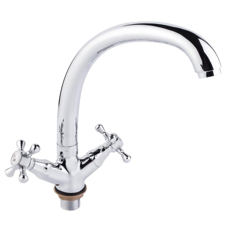 Змішувач для кухні Lidz Mayfair LIDZCRM16272F3 двовентильний Хром (77281)