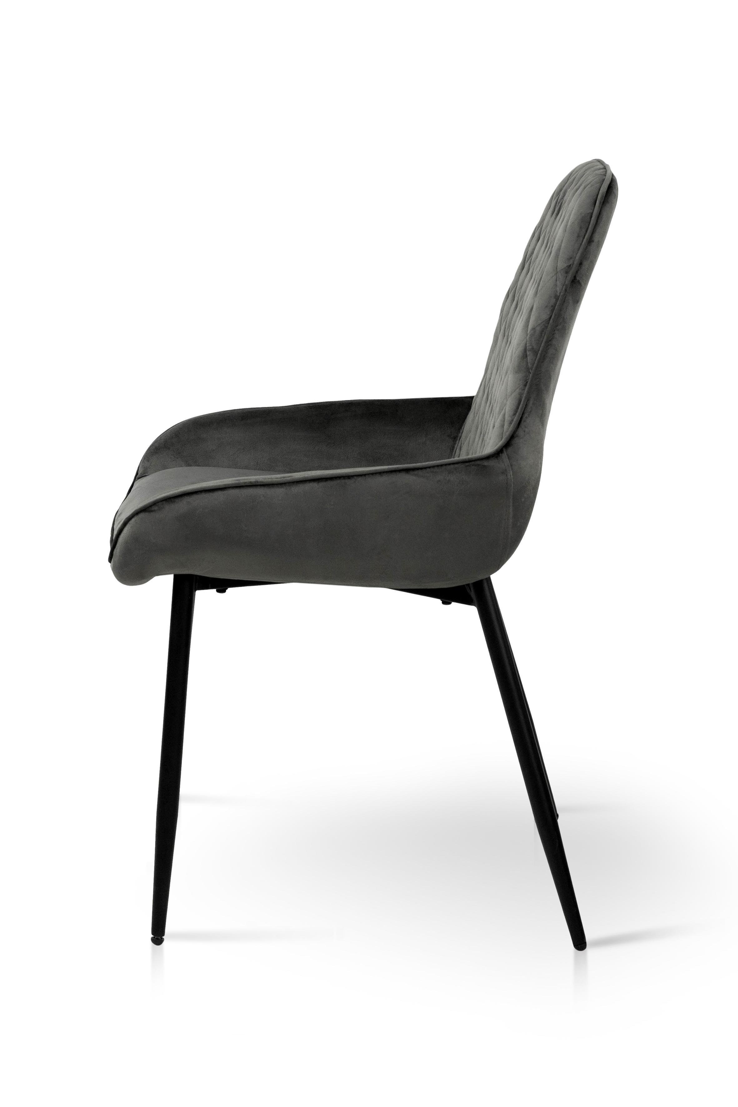 Стілець для кухні та вітальні ГРЕЙС Ніколь 520х870х550 мм Чорний/Графіт (GAА0053273) - фото 3 Стілець для кухні та вітальні ГРЕЙС Ніколь 520х870х550 мм Чорний/Графіт (GAА0053273) - фото 3