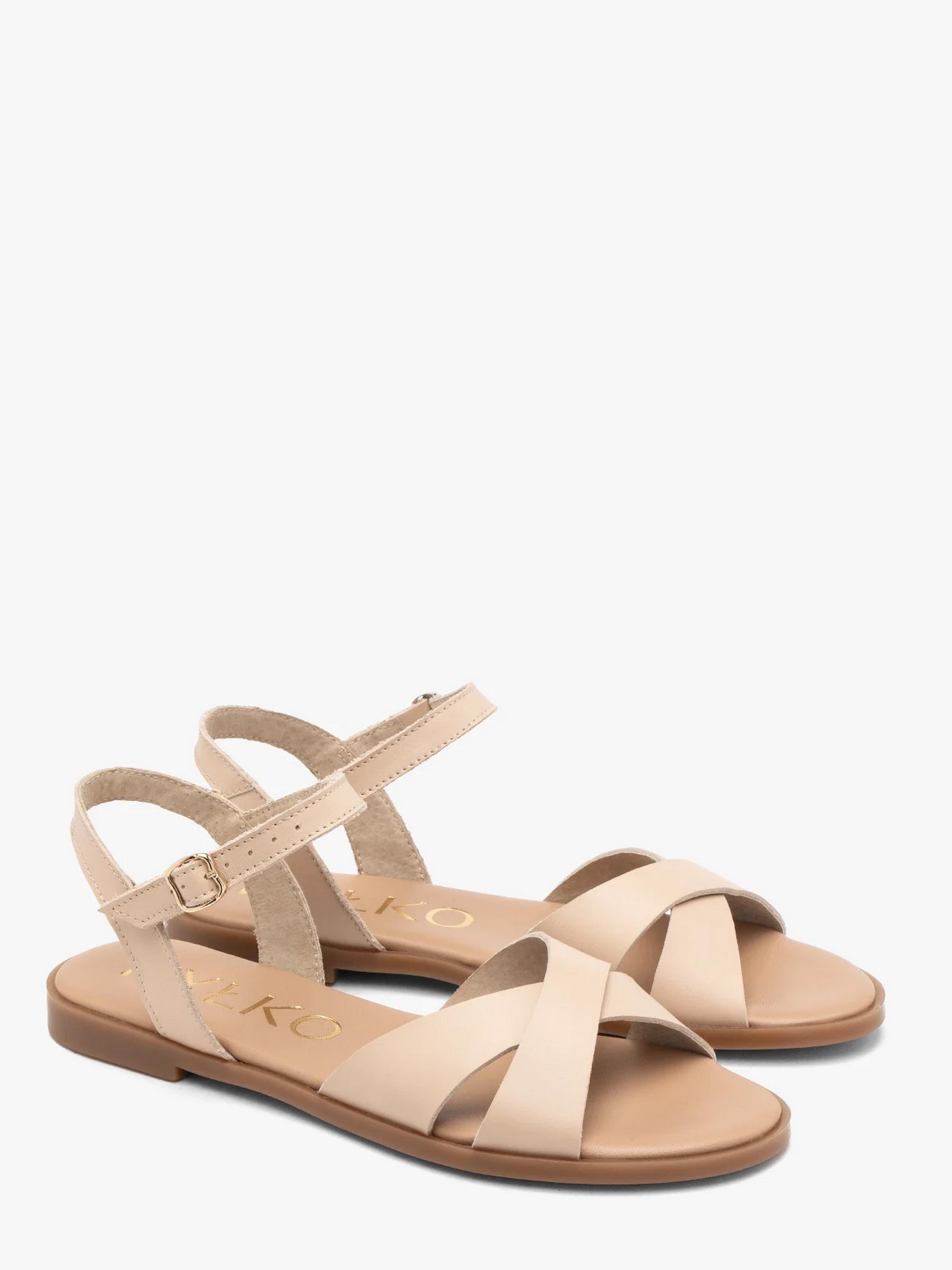 Сандалії жіночі шкіряні RYLKO р. 42 Бежевий (0AG56_Q_ _6NY)