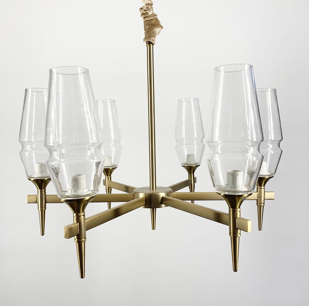 Підвісна люстра Lita із 6 видовженими плафонами (AT 22) - фото 3