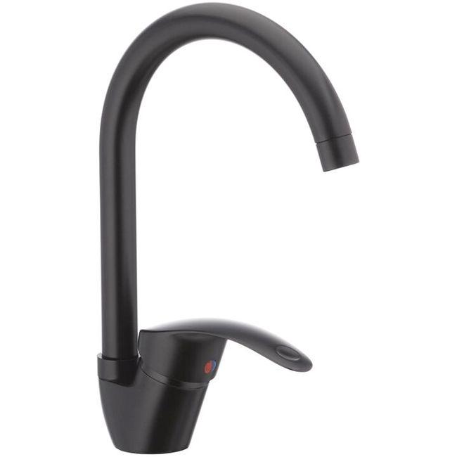 Смеситель для кухни Cron Mars 777 Black (CR0786)