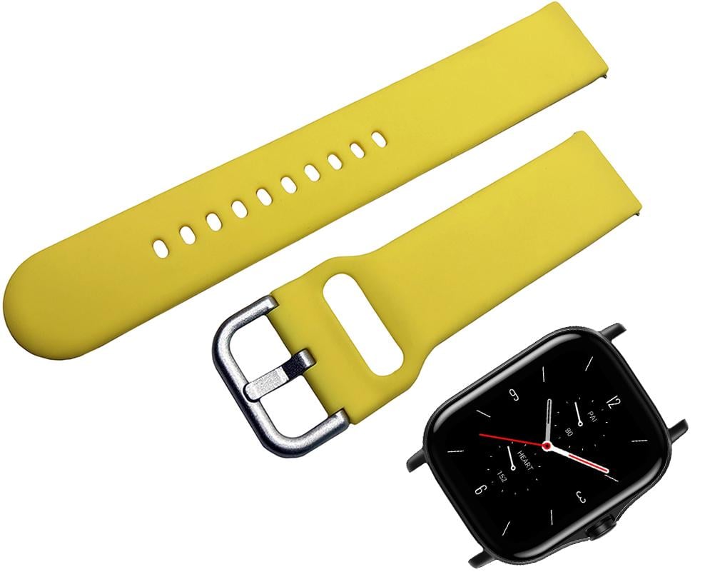 Ремешок Matte Style для Amazfit GTS 2 2e Yellow (19781) - фото 2 Ремешок Matte Style для Amazfit GTS 2 2e Yellow (19781) - фото 2