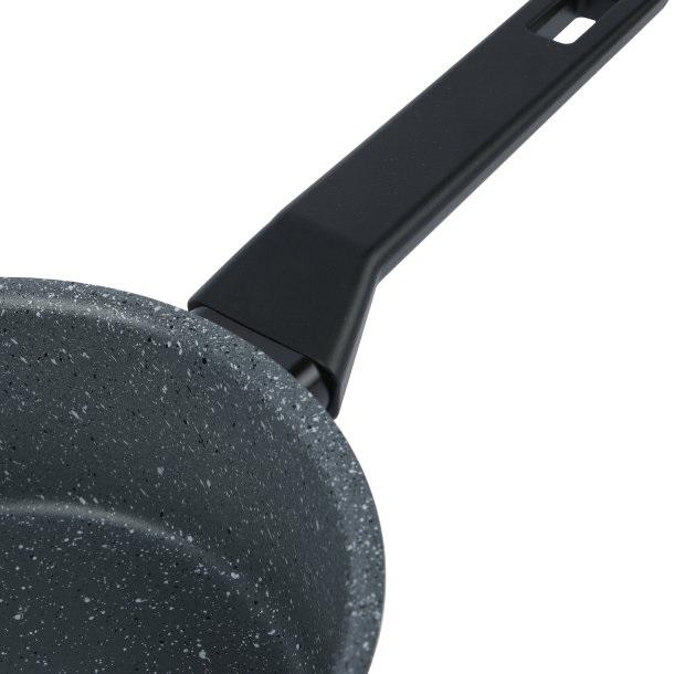 Ковшик с антипригарным покрытием Axentia Blackline стеклянная крышка алюминий PTFE d 16 см (135616) - фото 4 Ковшик с антипригарным покрытием Axentia Blackline стеклянная крышка алюминий PTFE d 16 см (135616) - фото 4