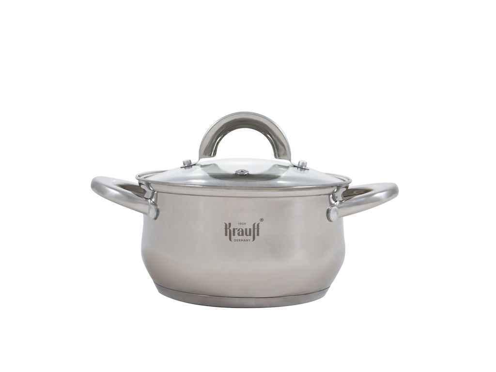 Кастрюля Krauff со стеклянной крышкой 1,7 л 16 см (1028341)