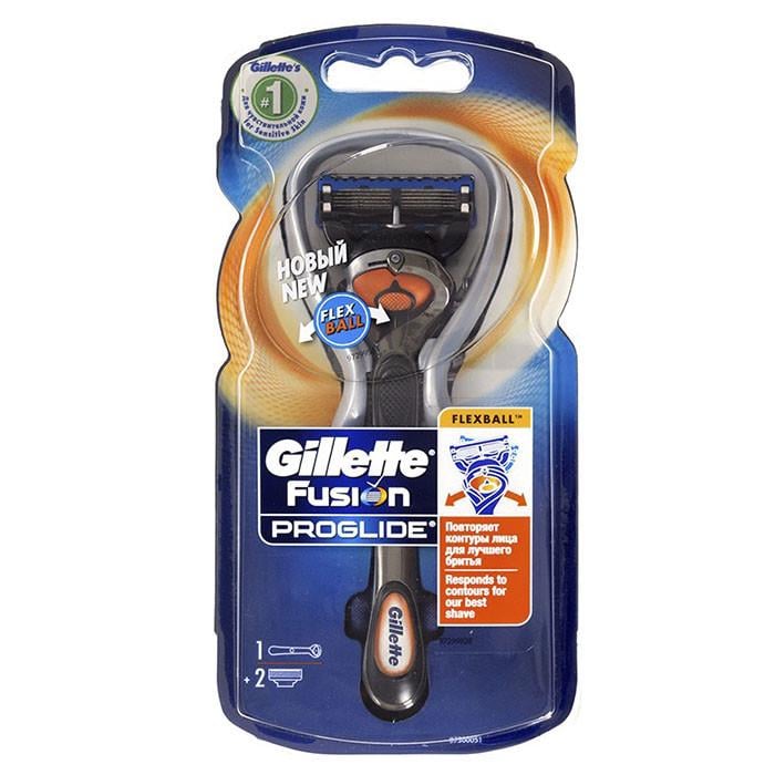 Станок для бритья Gillette Fusion ProGlide с 2 сменными кассетами (1651779543)