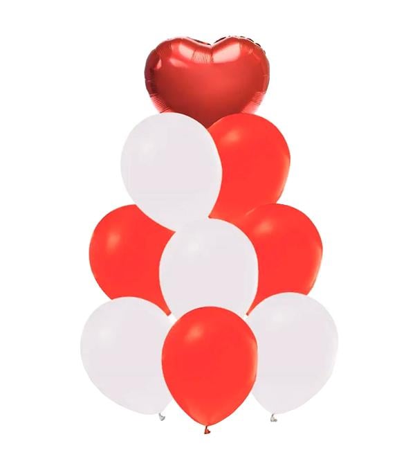 Набір з повітряних кульок Red Heart 9 шт. (10646435)