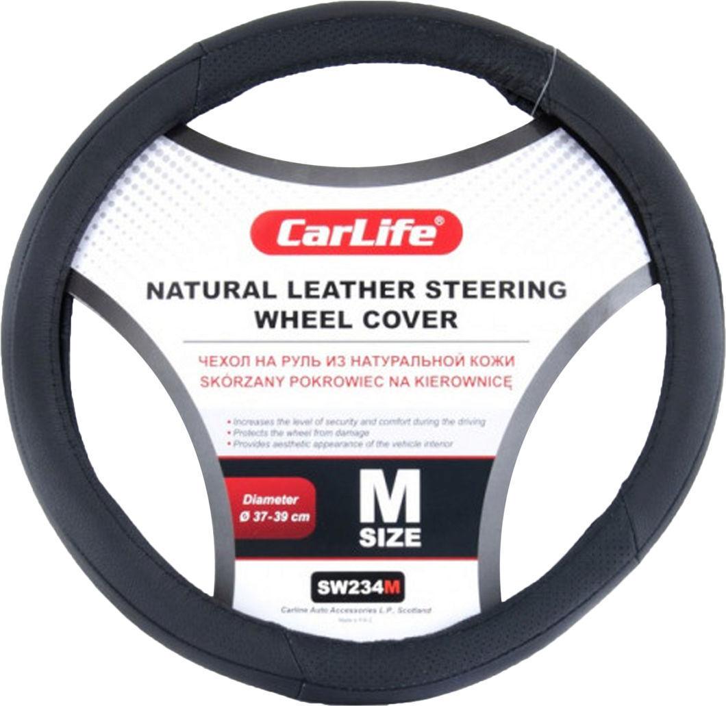 Чехол на руль CarLife M 37-39 см Черный (0345750) Чехол на руль CarLife M 37-39 см Черный (0345750)