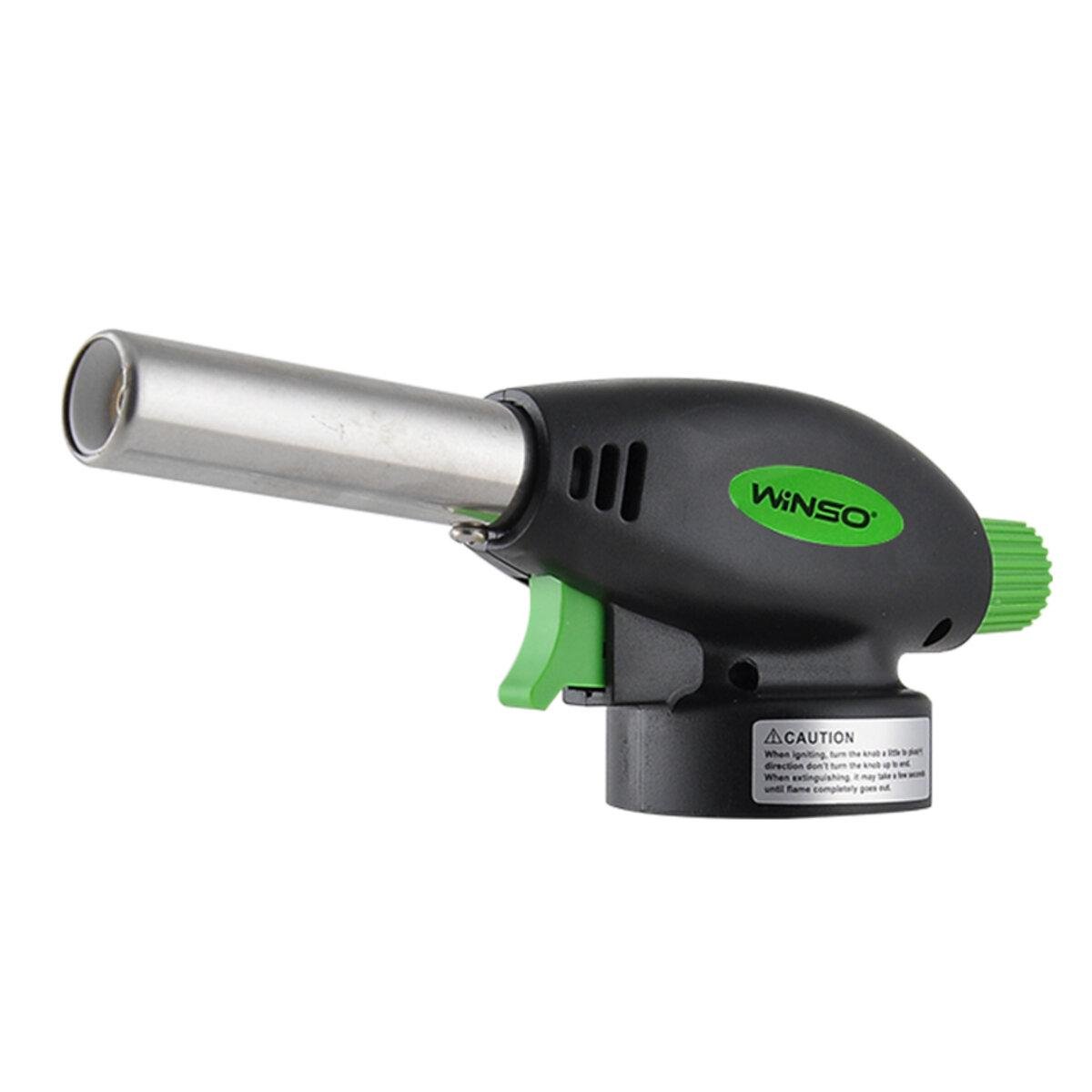Горелка газовая Winso сопло с автоматическим пьезоподжигом керамическая защита D 19 мм длина 68 мм (7174)
