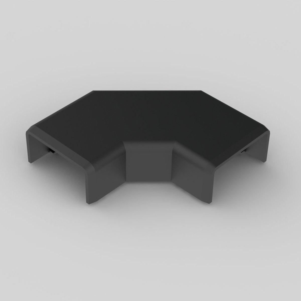 Кут плоский KOPOS для коробу LHD 20x10 мм ПВХ Білий (8923_FB)