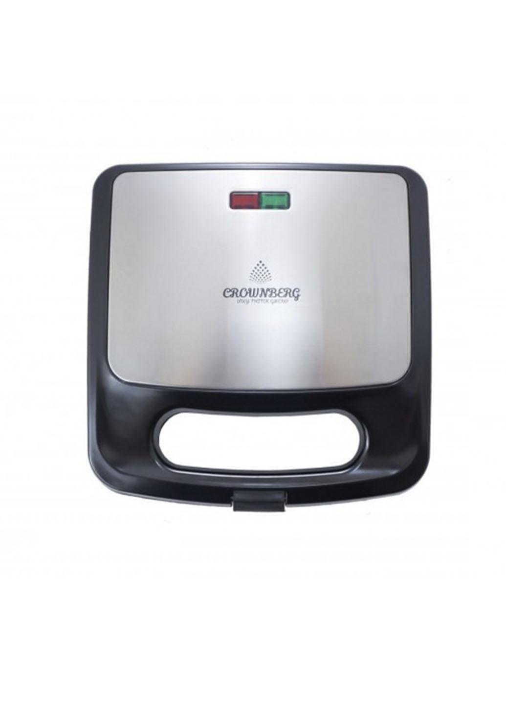 Сендвічниця гриль Sandwich Maker Crownberg CB 1070 750 Вт Чорний (158599)