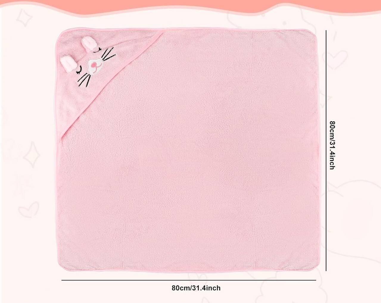 Полотенце-уголок для малышей с капюшоном из микрофибры Котик - фото 3 Полотенце-уголок для малышей с капюшоном из микрофибры Котик - фото 3