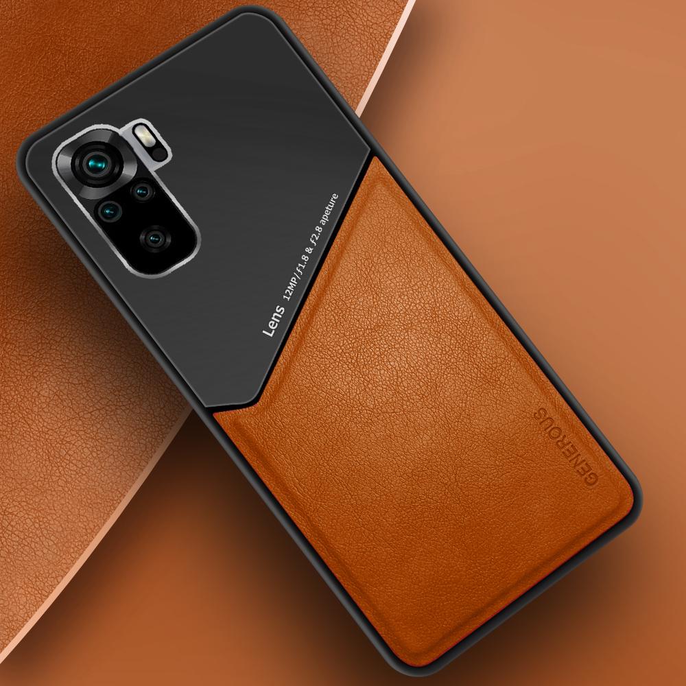 Комбинированный чехол Generous на Xiaomi Redmi Note 10 Orange (22870-2C)