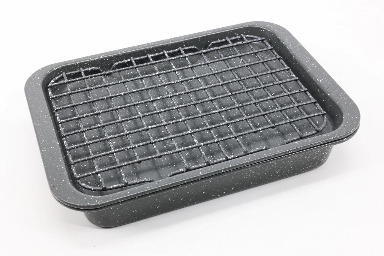 Форма мармурова для запікання з піддоном та решіткою 25,5х17,8 см