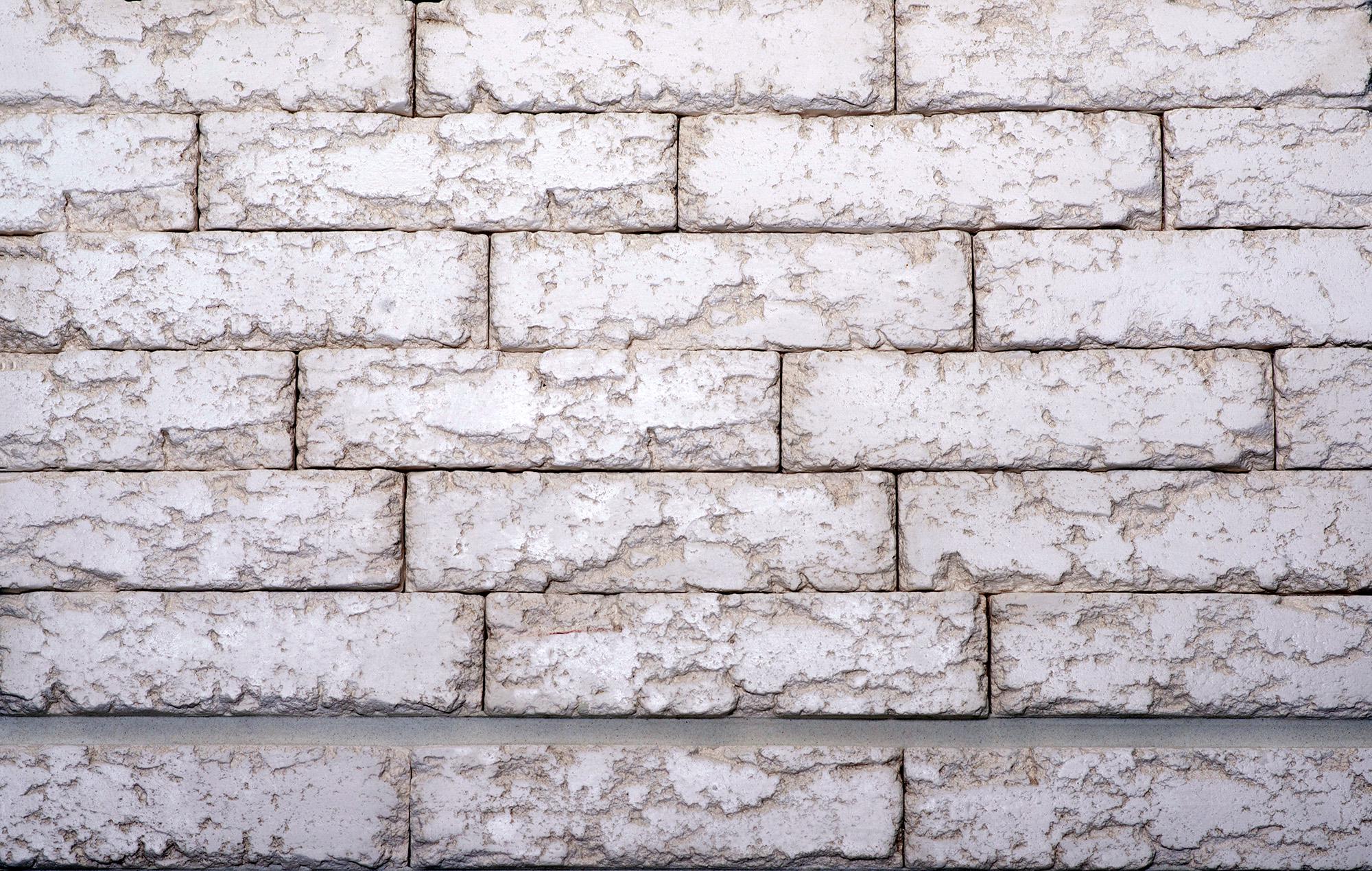 Кирпичи декоративные гипсовые STONEGIPS Галицкий Травертин уп. 0,38 м.кв Снег - фото 3