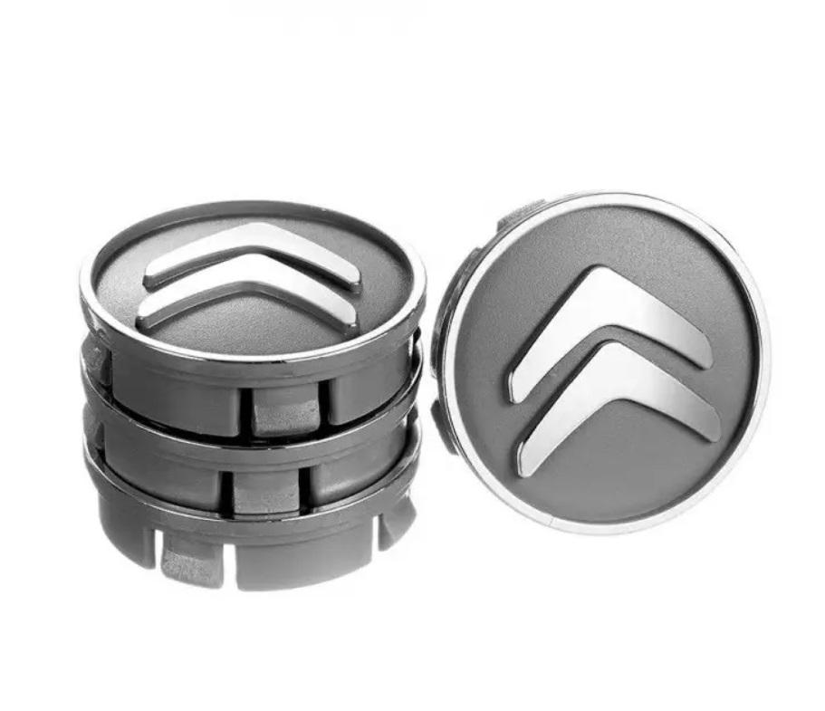 Комплект колпачков для литых дисков Vitol Citroen 60x55 ABS пластик 4 шт. Серый