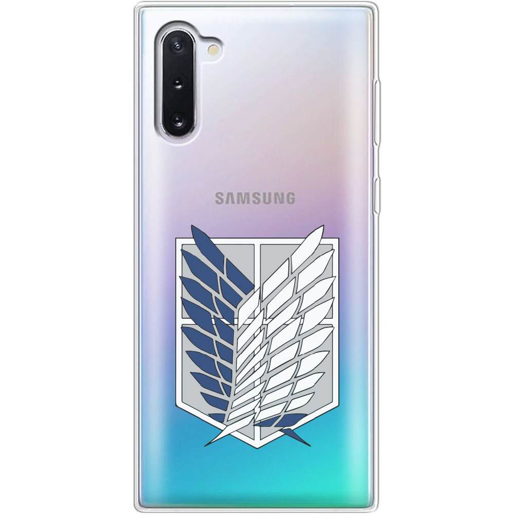 Чехол Boxface Samsung N970 Galaxy Note 10 Атака Титанов Крылья Свободы Прозрачный силикон (37407-bk88-37407)