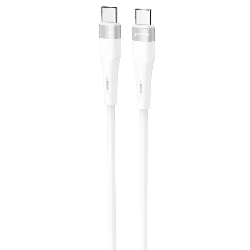 Кабель для зарядки Proove Light Silicone Plus, Type-C to Type-C, мощность 60W, длина 1 м, Белый (CCLS60002202) Кабель для зарядки Proove Light Silicone Plus, Type-C to Type-C, мощность 60W, длина 1 м, Белый (CCLS60002202)