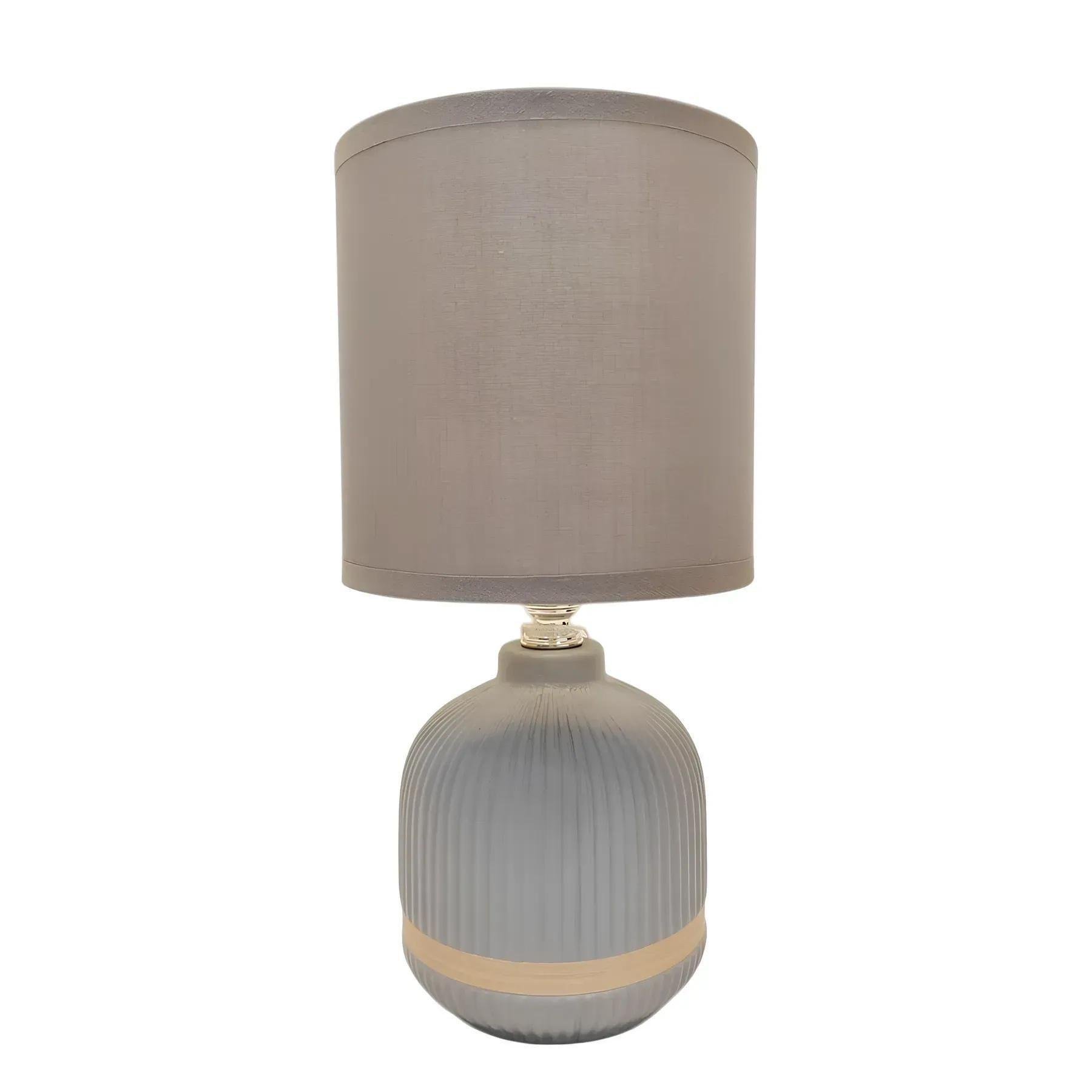 Настільна лампа Valeso з керамічним корпусом Е14 IP20 HS8876 Gray (28688252)