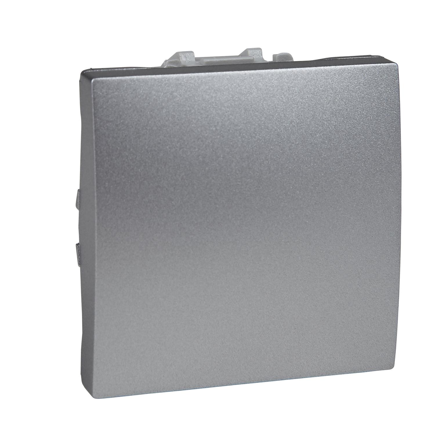 Выключатель одноклавишный Schneider Electric Unica 2 модуля Алюминиевый (MGU3.201.30) Выключатель одноклавишный Schneider Electric Unica 2 модуля Алюминиевый (MGU3.201.30)